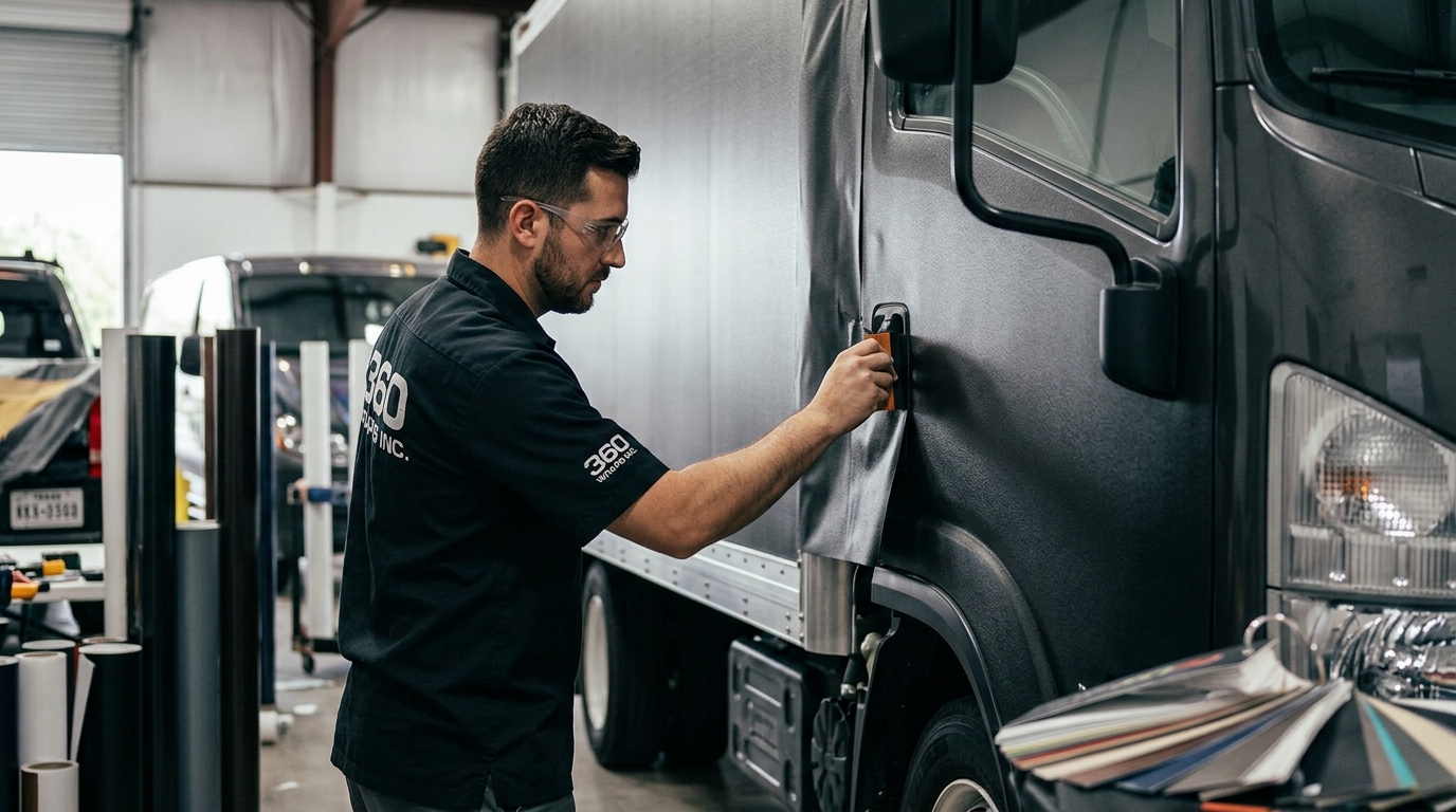 Choosing the Right Material for Commercial Vehicle Wraps