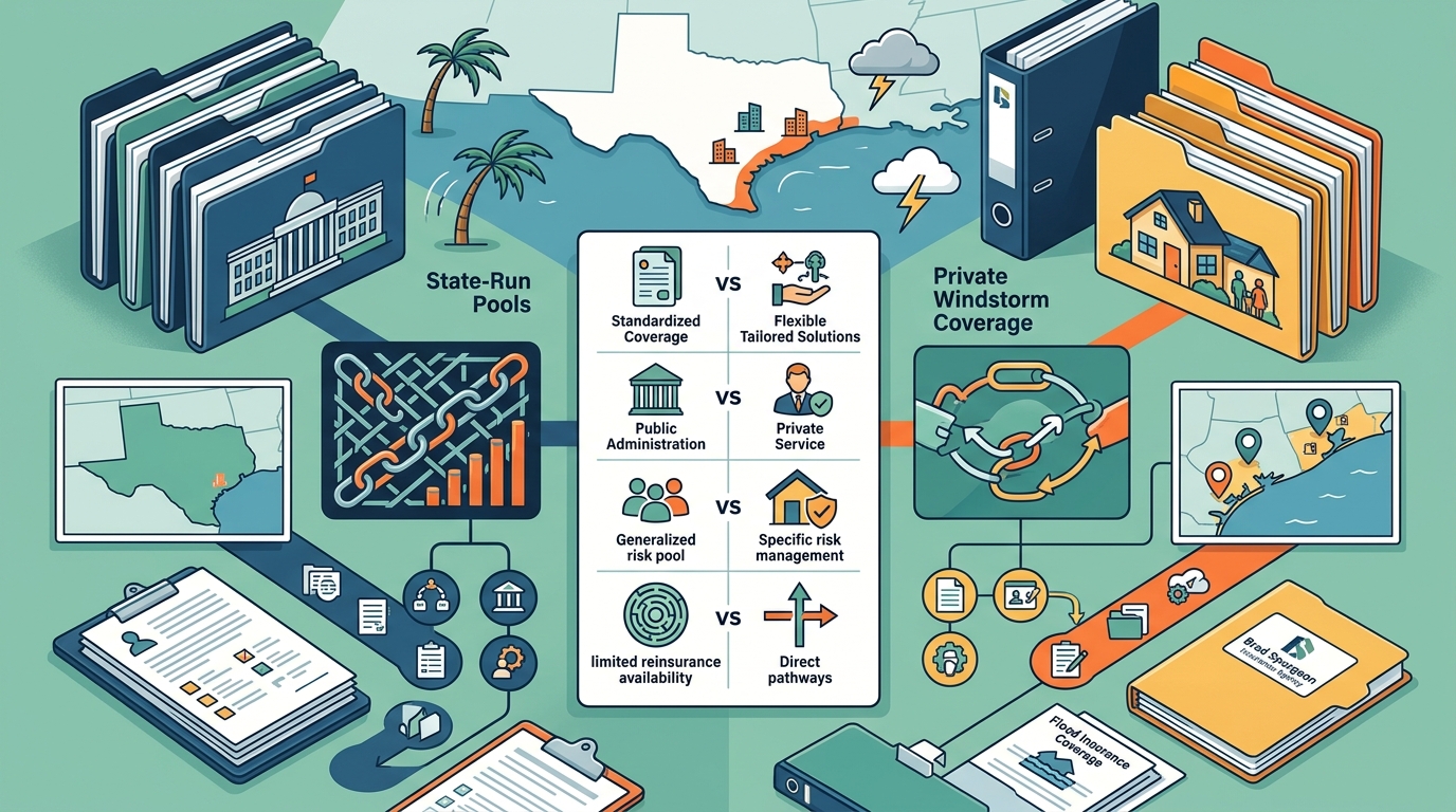 State-Run Pools vs. Private Windstorm Coverage: Key Differences