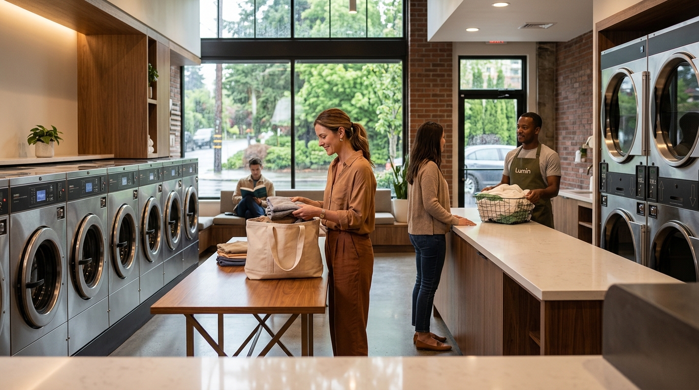 Best Full-Service Laundromat Near Shoreline WA | Lumin Laundry