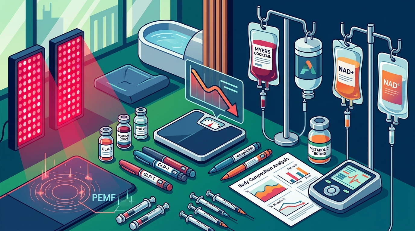 Best Medical Weight Loss in Brickell: GLP-1, IVs & Biohacking