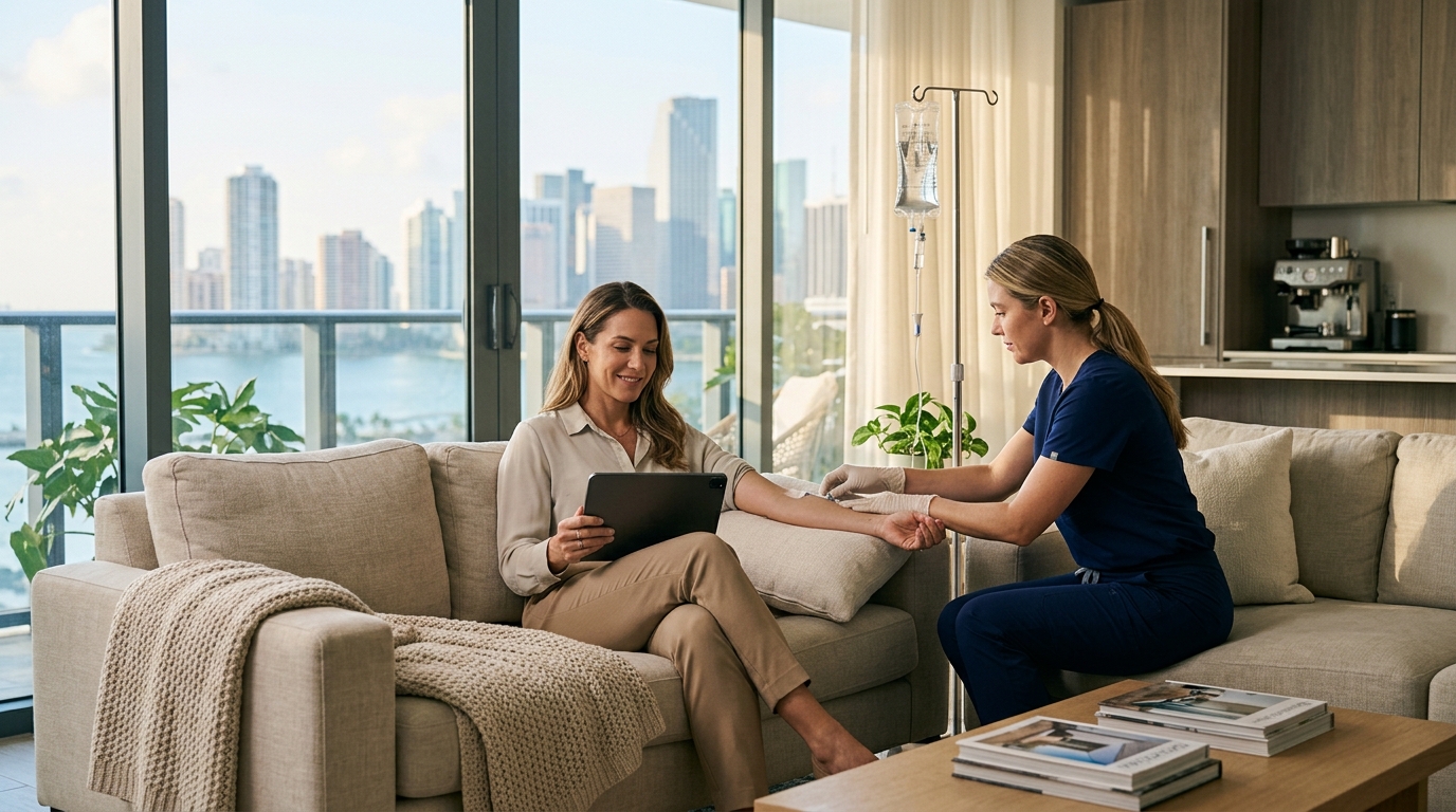 Mobile IV Therapy in Miami & Brickell: Top Providers & Benefits
