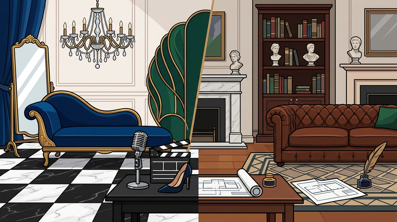 Hollywood Glamour & American Elegance in Luxury Interior Design