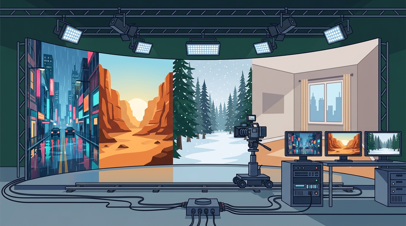 Film Multiple Locations in One Day with LED Volume Studios