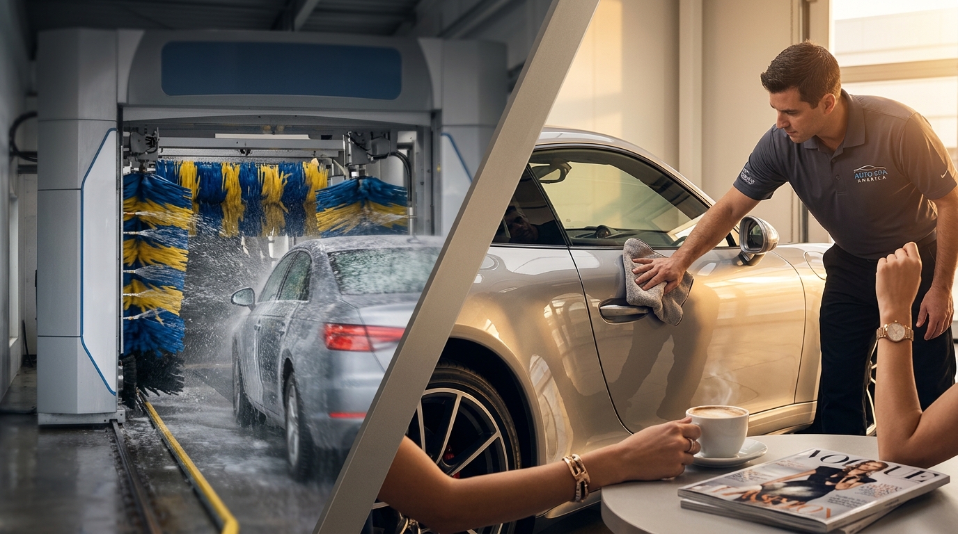 Regular Car Wash vs Hand Detailing: Key Differences Explained