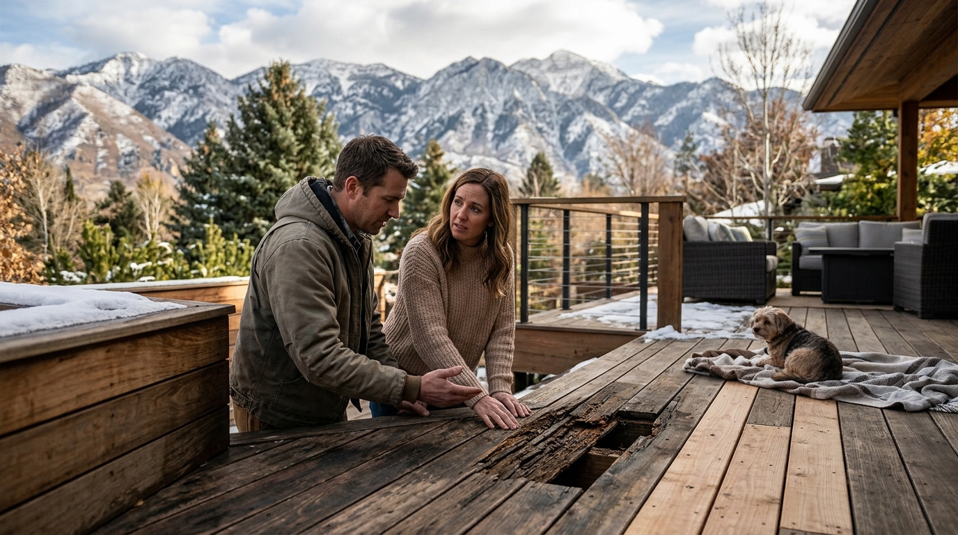 Fixing Rotting Decks in Utah: Snow, Sun, and Repair Guide