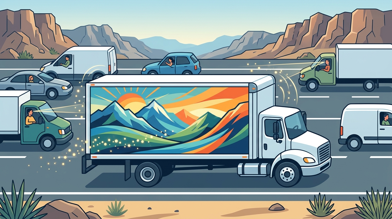 Vehicle Wrap Benefits for Commercial Trucks in Utah