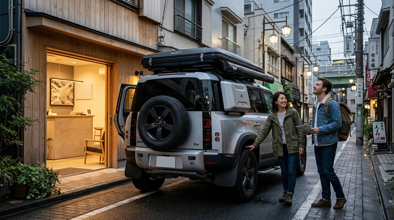 Pick Up Camper Van in Central Tokyo: Overland Japan Guide