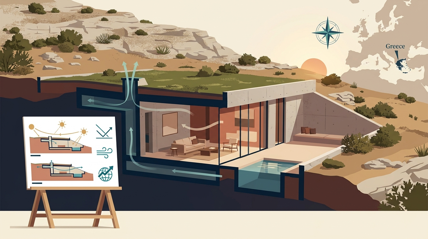 Award-Winning Subterranean Luxury Villas in Greece