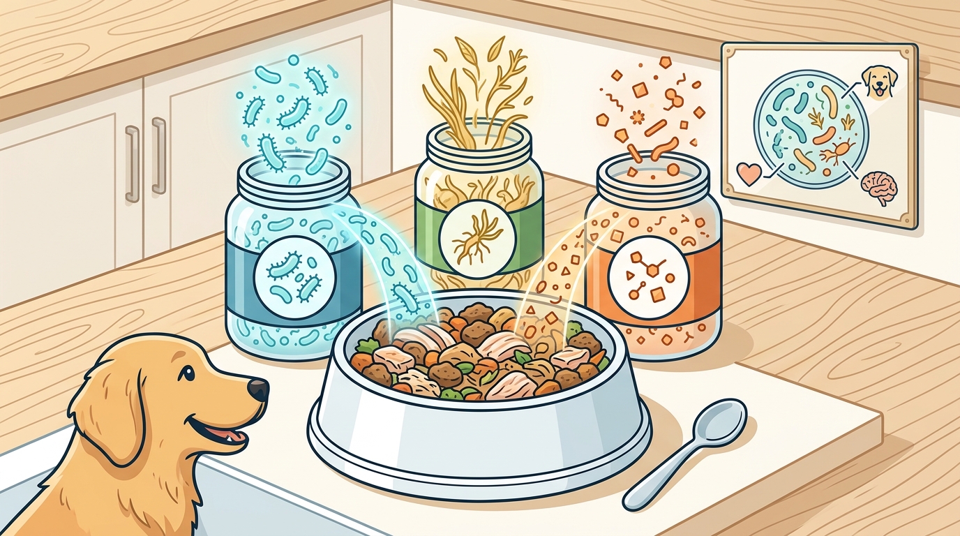 Probiotics vs Prebiotics vs Postbiotics for Dogs: Daily Guide