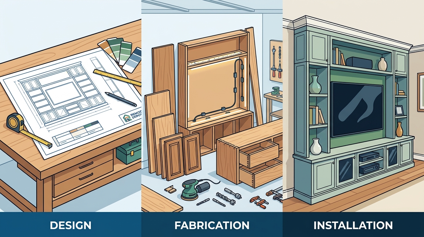 Custom Entertainment Center Process: Design to Install