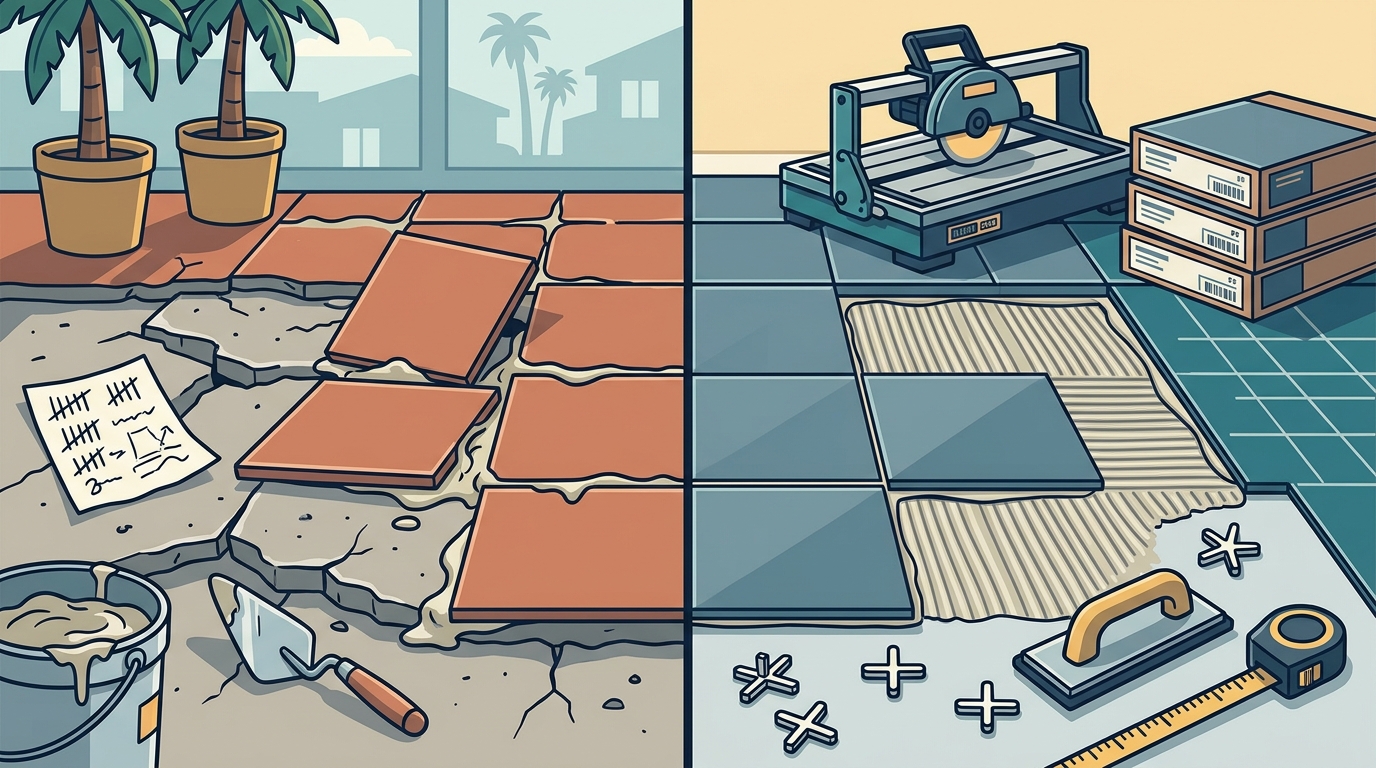 DIY Tile vs. Pro Install in Southern California: What You Need
