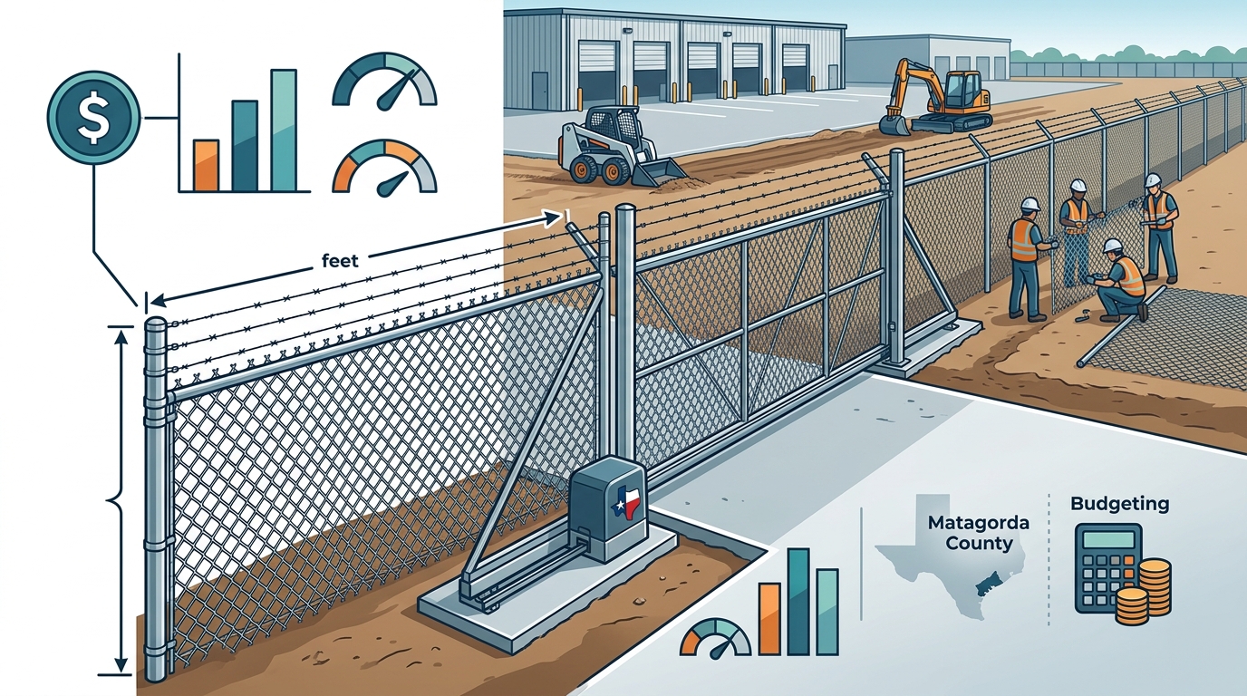 Small Business Fence Installation Costs in Matagorda County