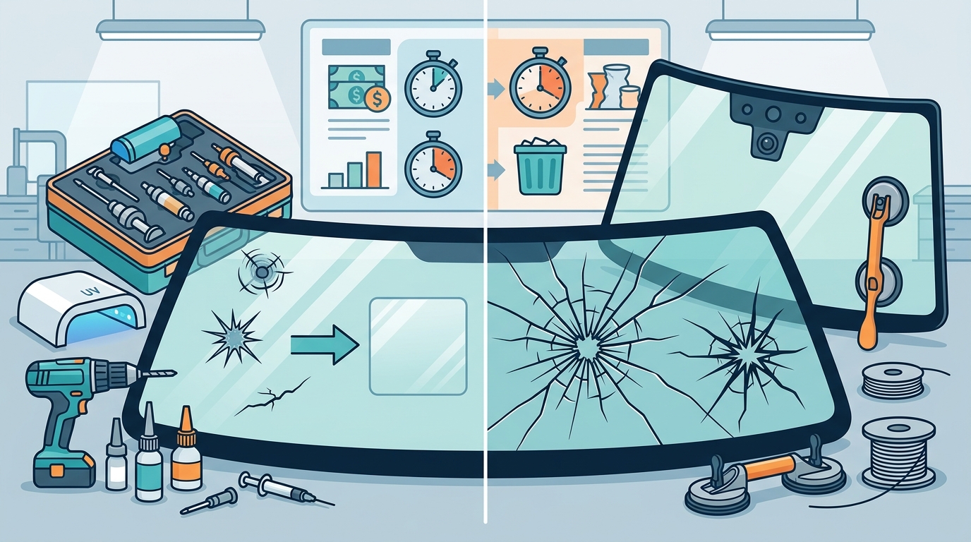 Windshield Repair vs Replacement: When to Save Money