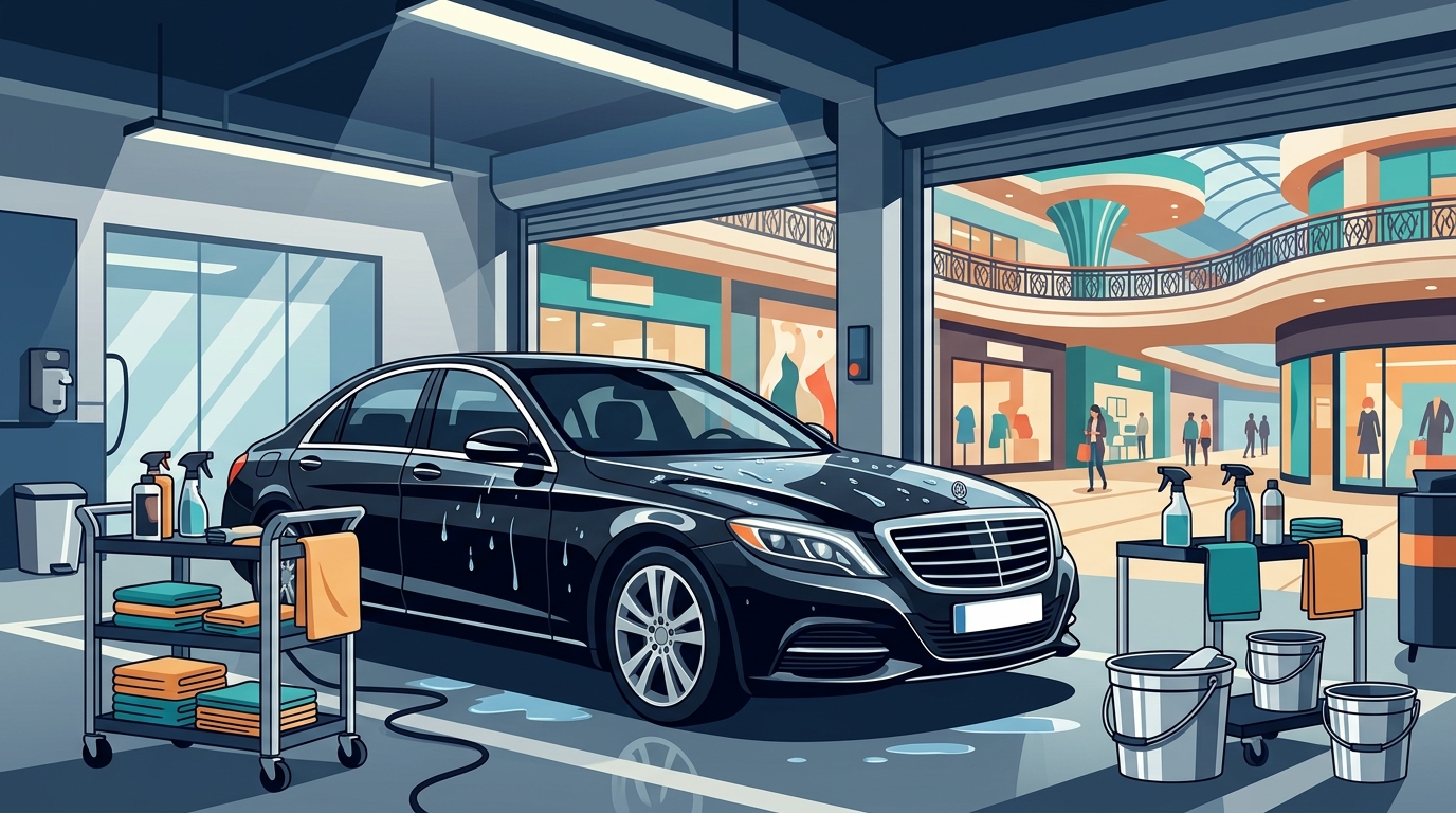 Can I Drop My Car Off for Detailing at a Mall?