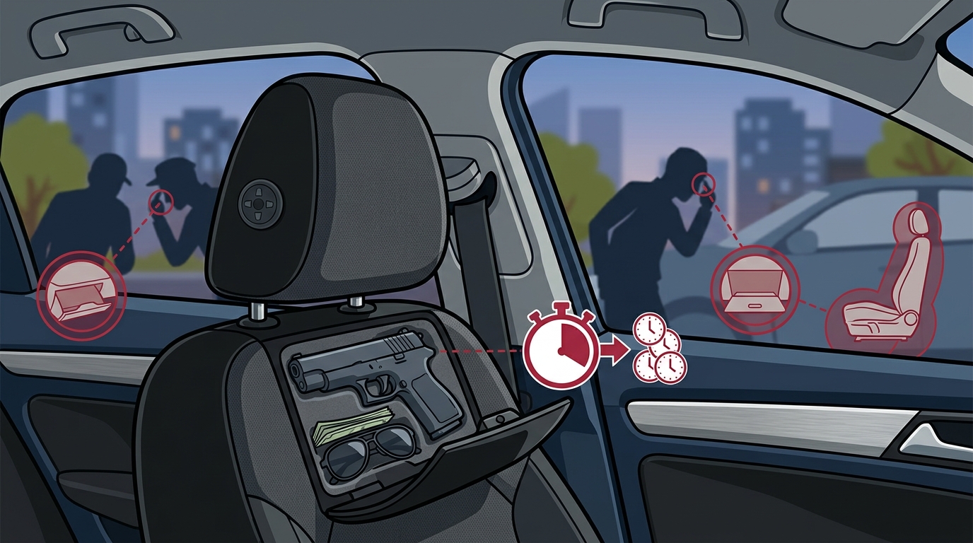 Secure Firearms in Vehicle: Hidden Headrest Safe Guide