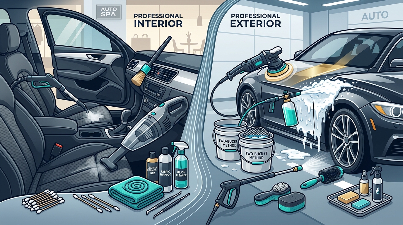 Professional Interior & Exterior Car Wash: What Is Included?