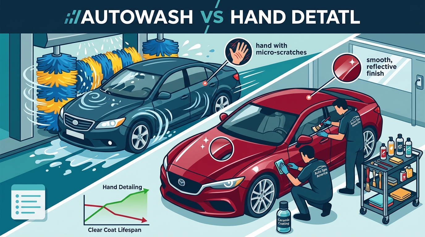 Regular Car Wash vs Hand Detailing: Key Differences Explained