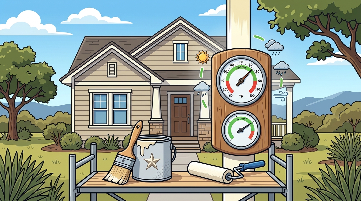 Best Time to Paint Exterior House in Texas | TX Lonestar