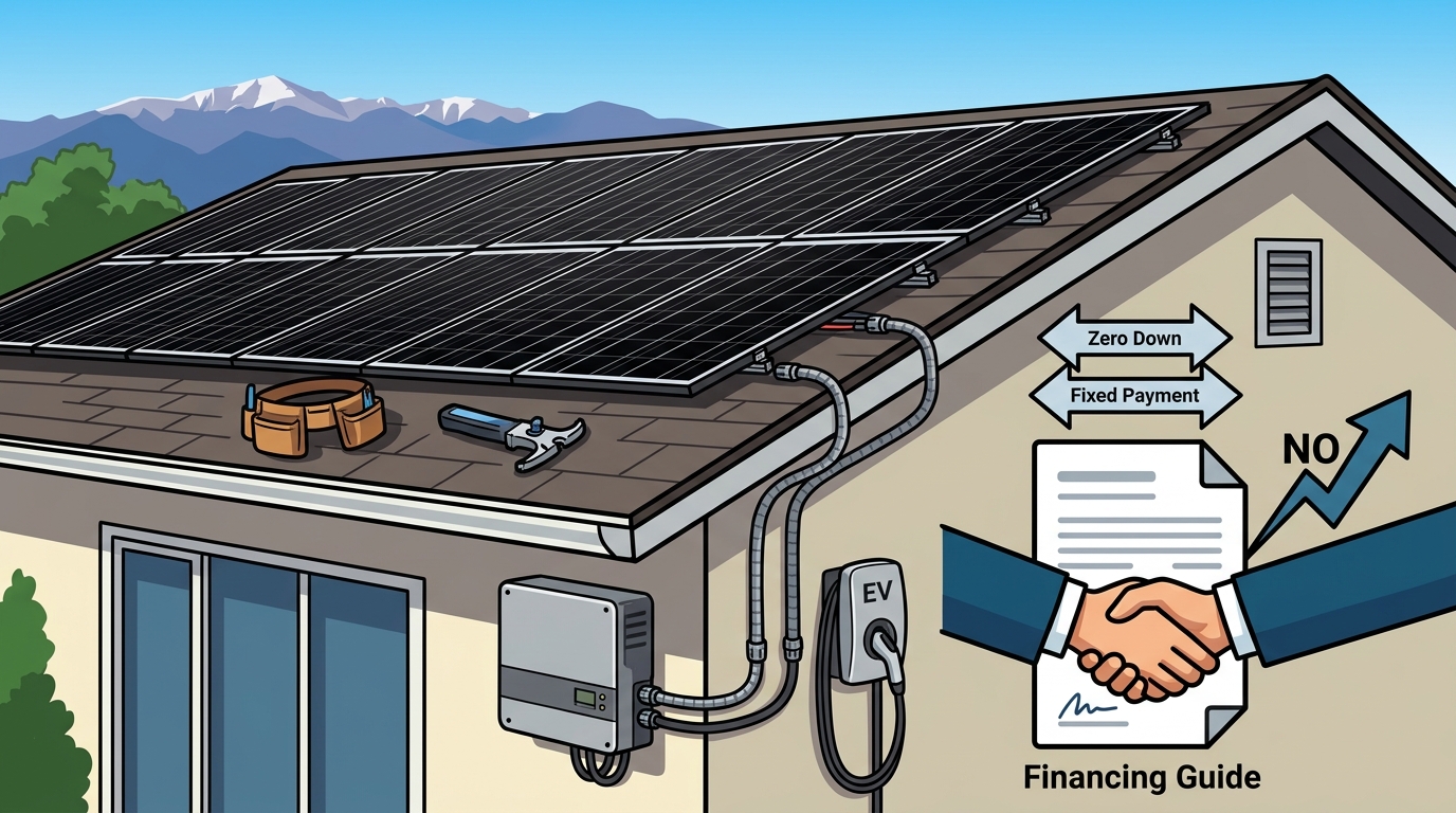 Zero Down Solar in Colorado: No Escalator Financing Guide