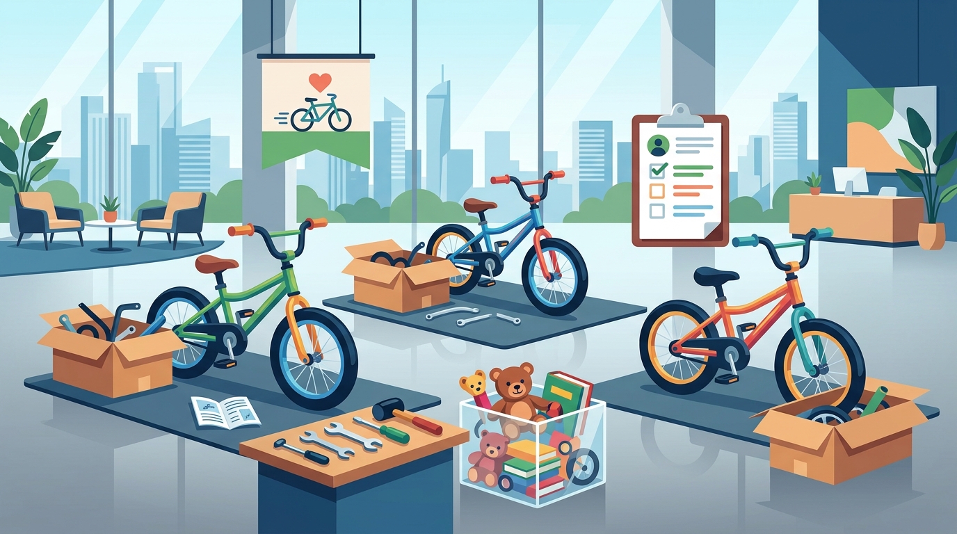 Best Way to Organize a Charity Bike Building Event for Corporate