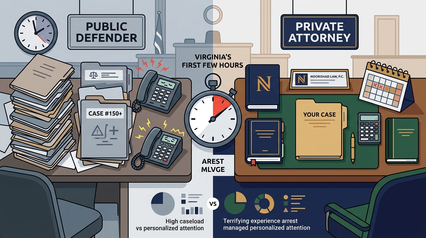 Private Attorney vs. Public Defender in Virginia: Key Advantages
