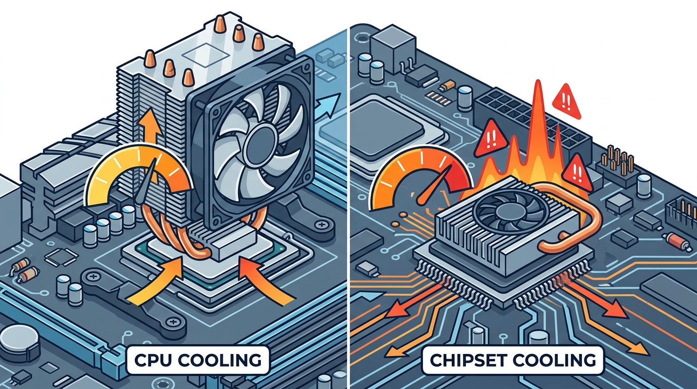 CPU Cooler vs Chipset Cooler: Key Differences Explained