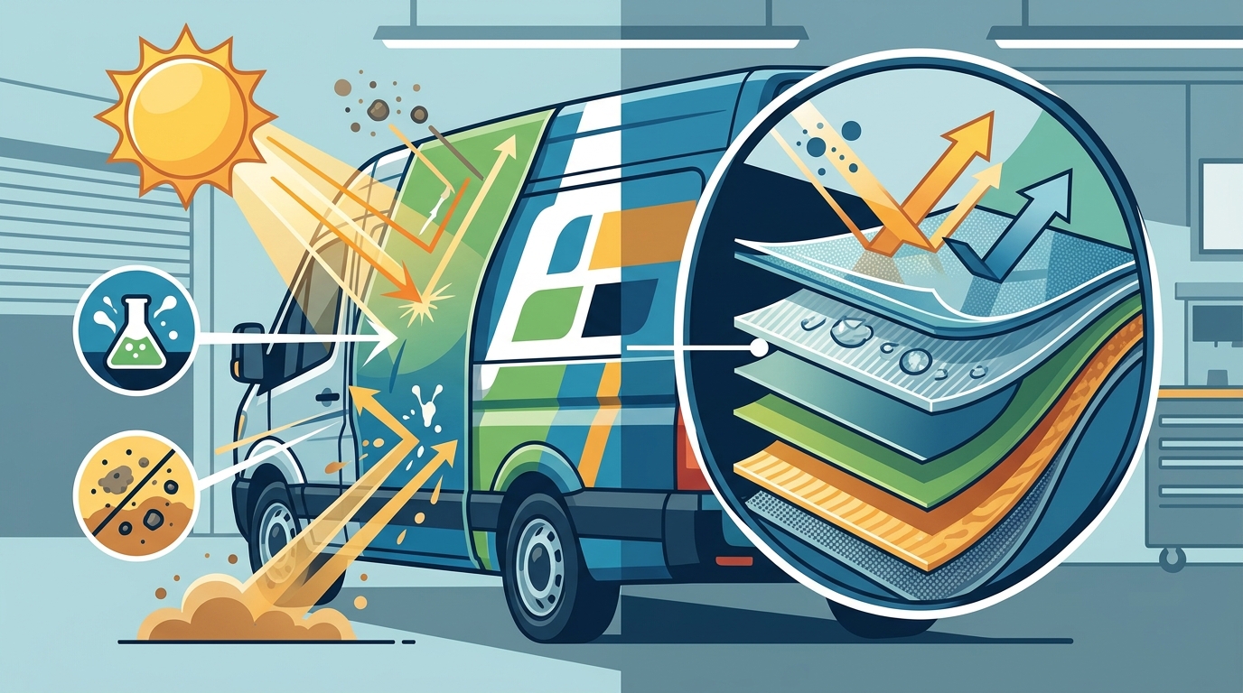 Choosing the Right Material for Commercial Vehicle Wraps