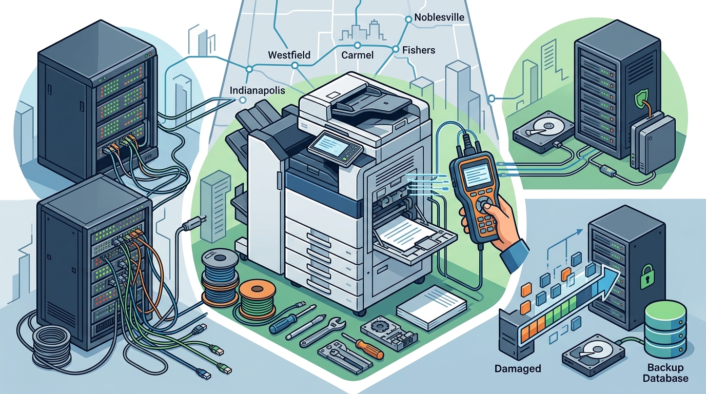 Printer Setup, Network Troubleshooting & Data Recovery in IN