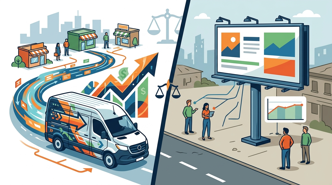 Vehicle Wraps vs. Billboards: Which Delivers Better ROI?