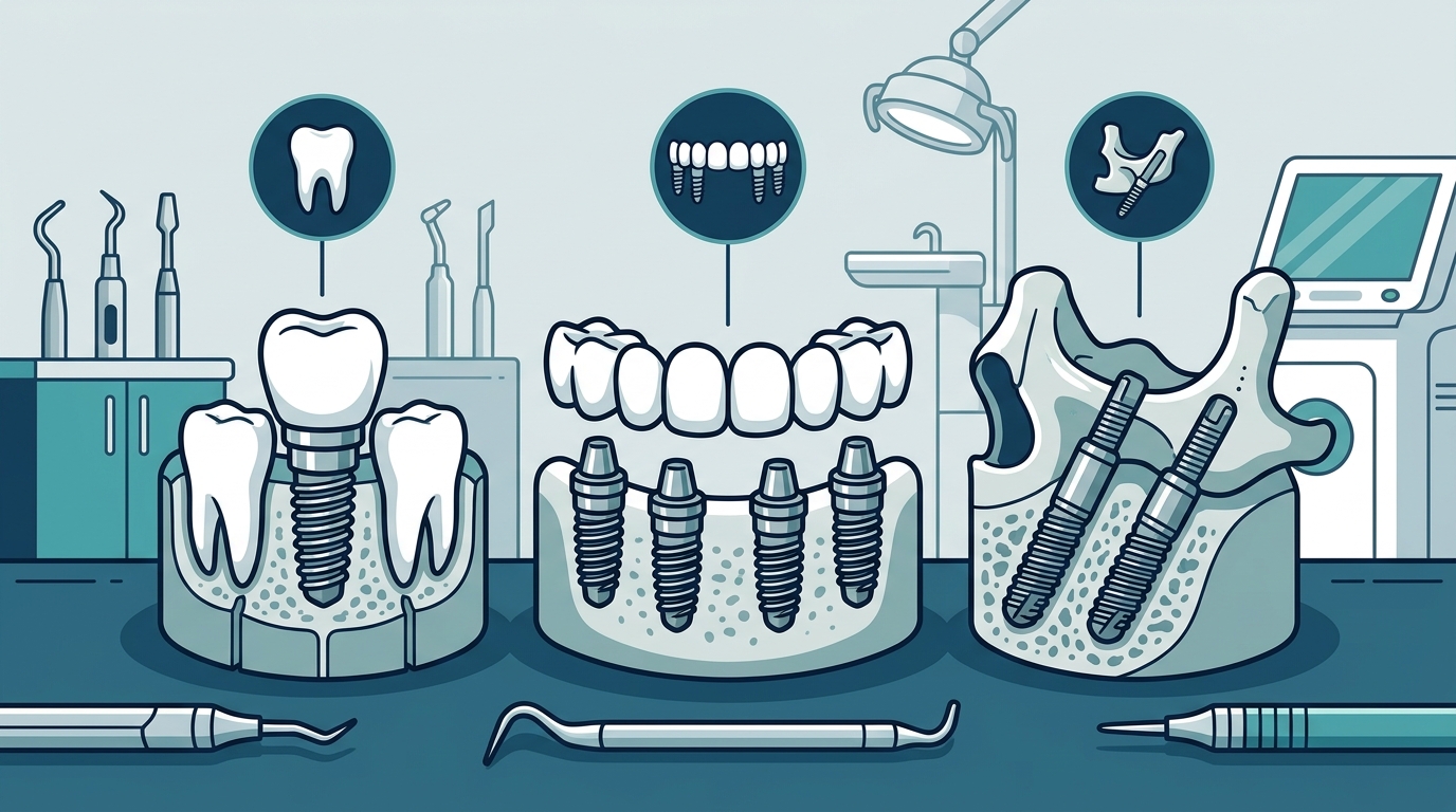 Types of Dental Implants: Conventional, All-on-X, and Zygoma