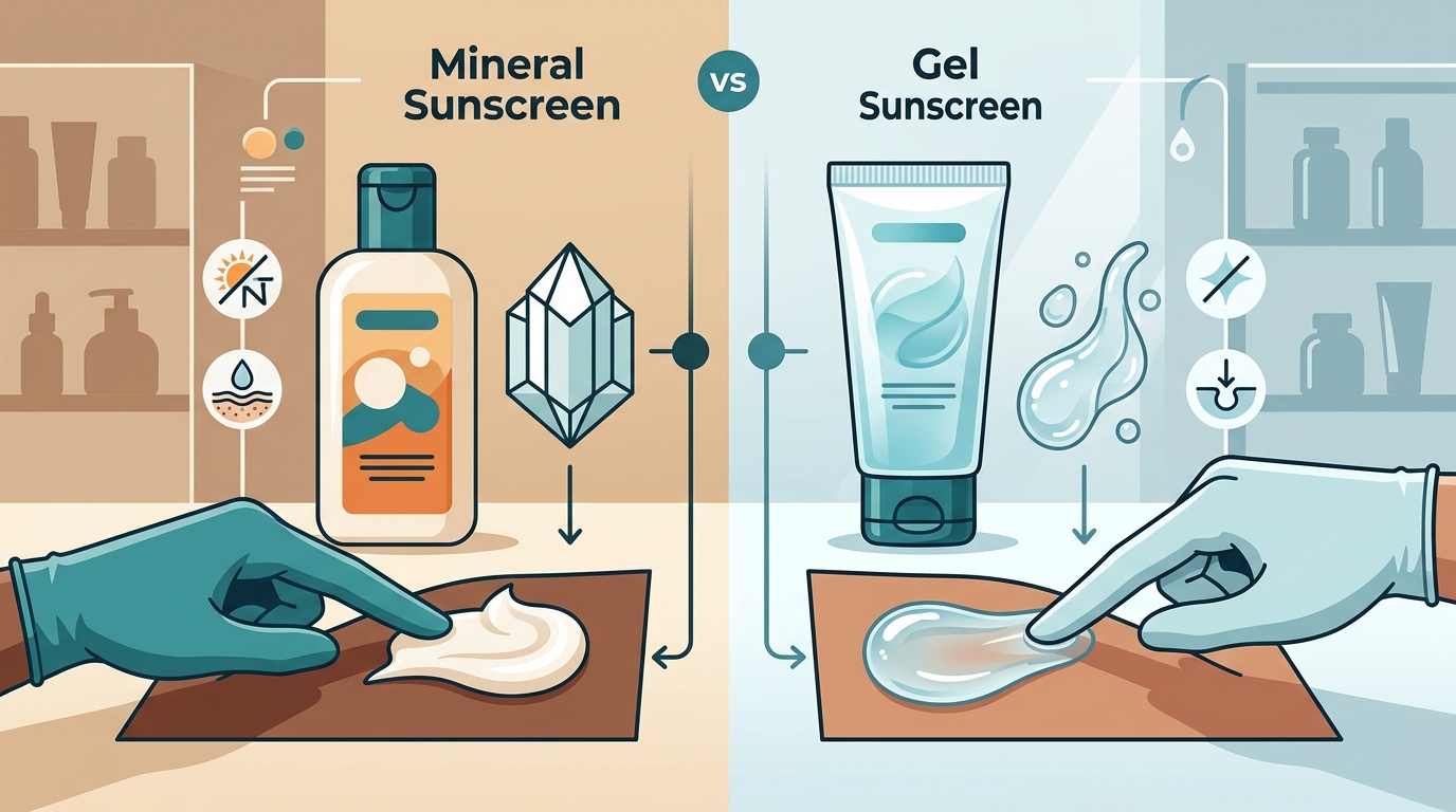Mineral vs. Gel Sunscreens: Best Brands for Every Skin Type