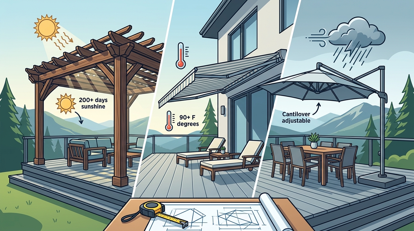 Pergola vs Awning vs Cantilever: Best Deck Cover for Utah