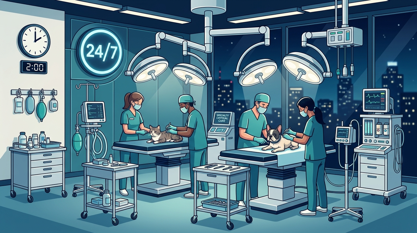 24/7 Emergency Vet in LA for Critical Overnight Care