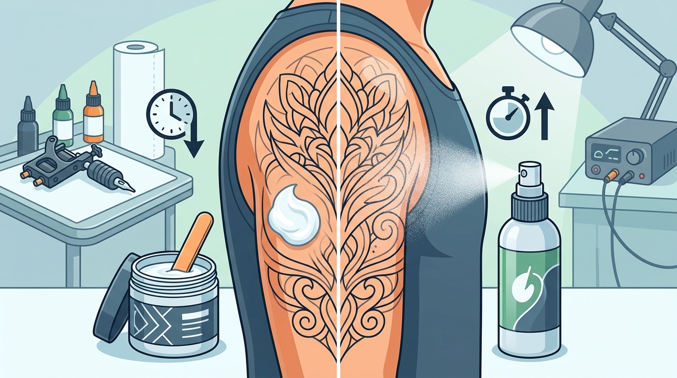 Tattoo Numbing Cream vs Spray: Best for Long Sessions