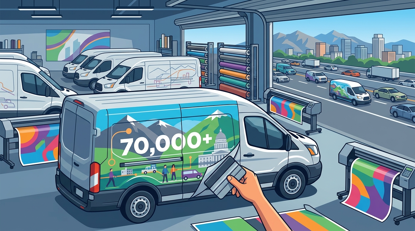 Commercial Vehicle Wraps in Salt Lake County | Summit Wraps