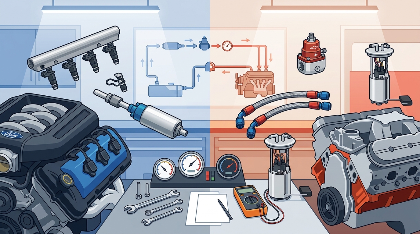 Best Fuel System Upgrades for Ford & Chevy Engines
