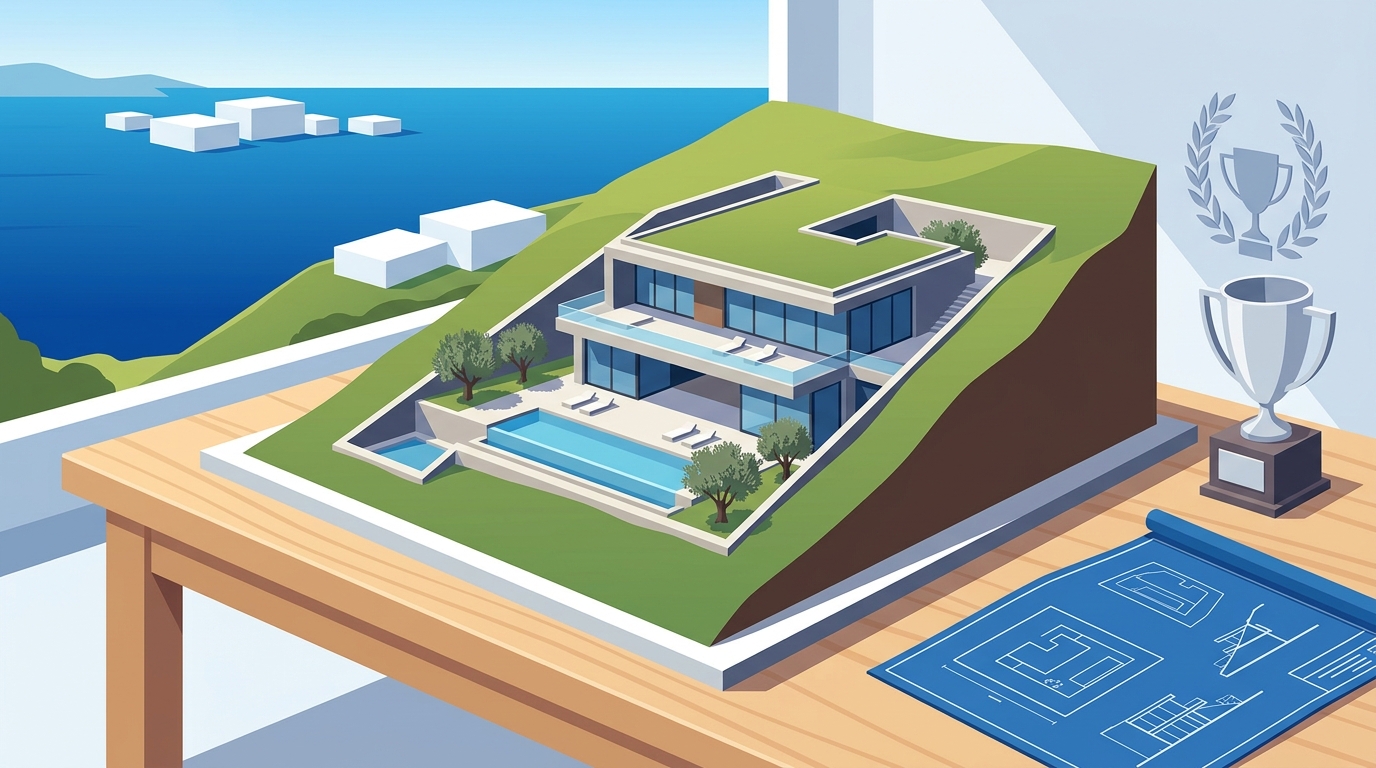 Award-Winning Subterranean Luxury Villas in Greece