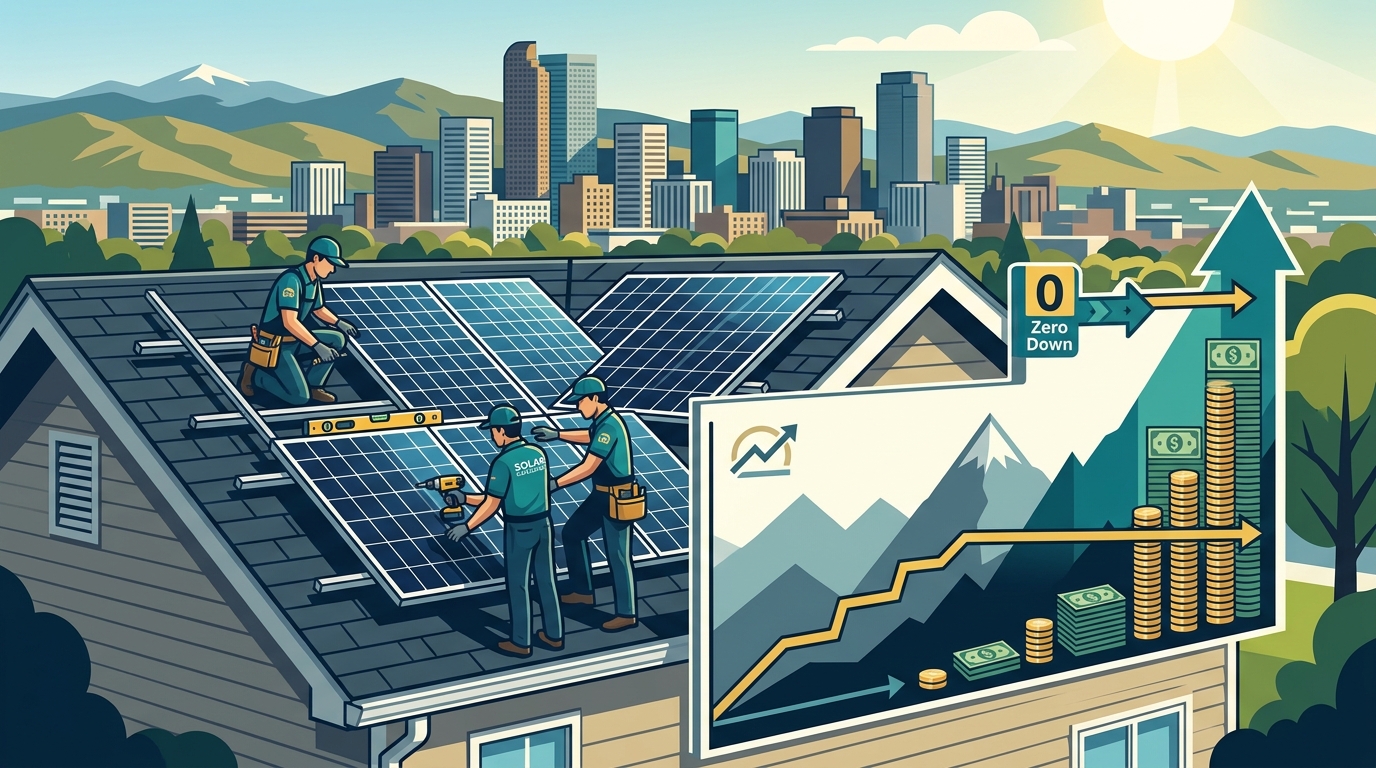 Zero Down Solar in Denver: No Escalator Financing Guide