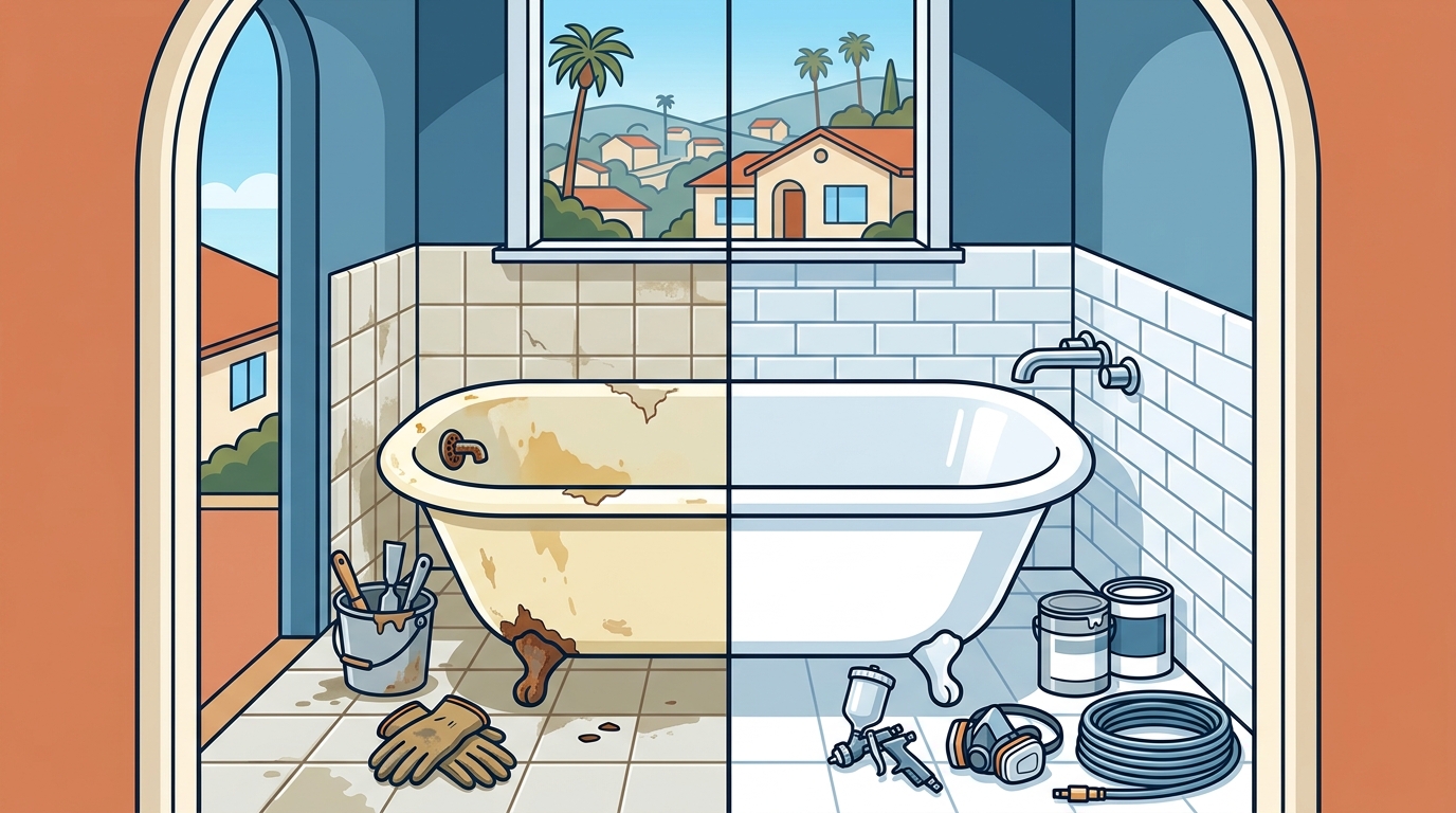 Save 70% on Tub Reglazing in Corona CA vs Replacement