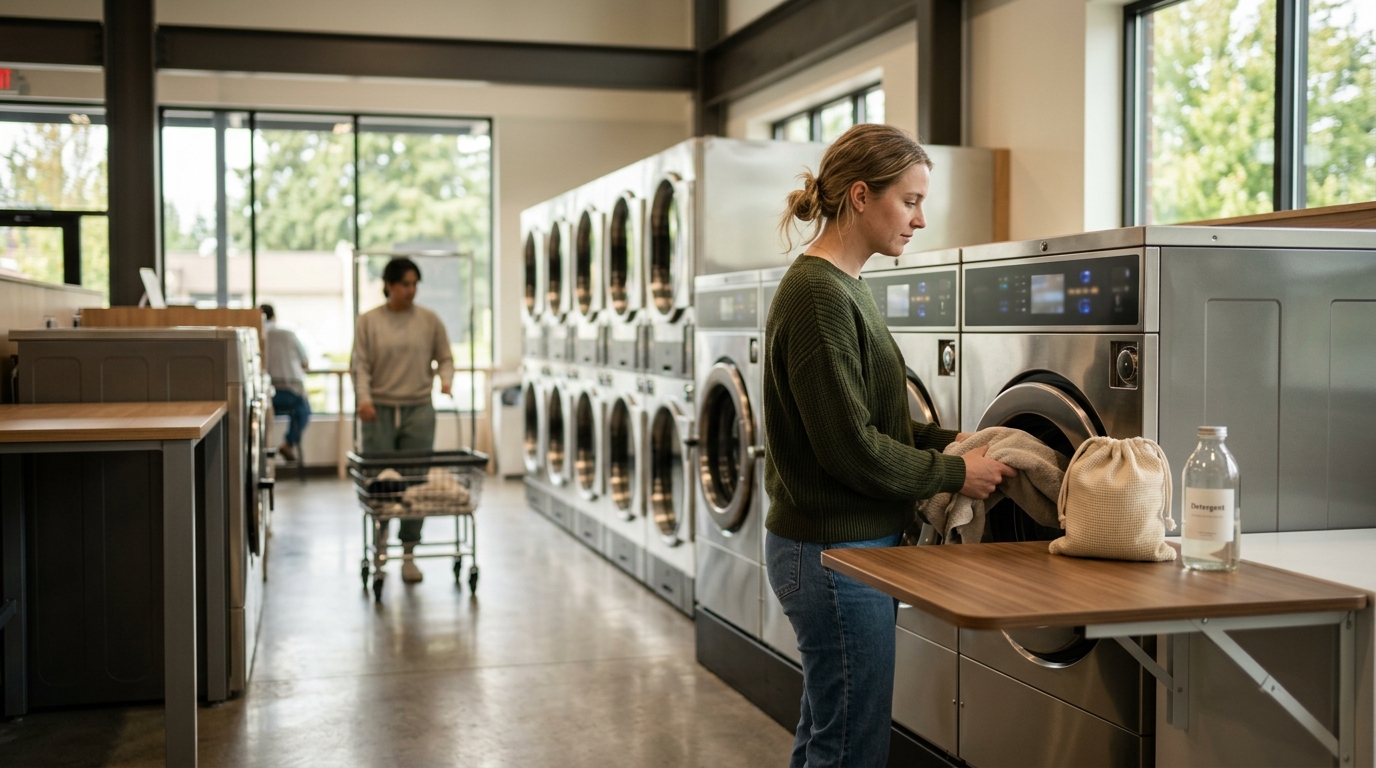 Modern Laundromat Near Seattle: Self-Service Washers & Dryers