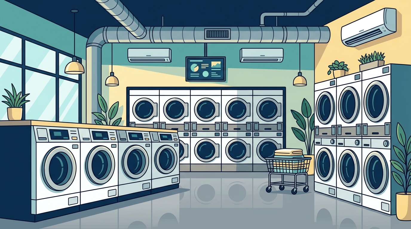 Modern Laundromat Near Seattle: Self-Service Washers & Dryers