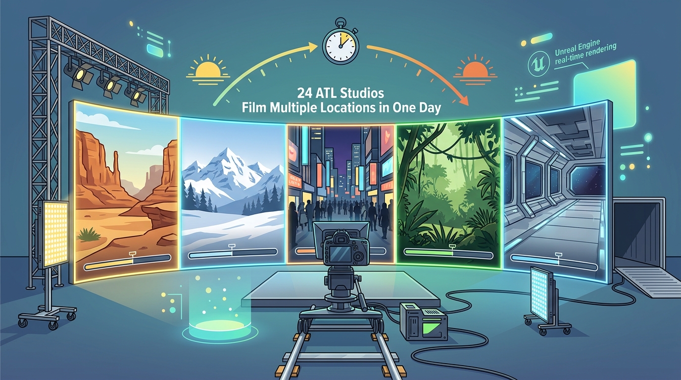 Film Multiple Locations in One Day with LED Volume Studios