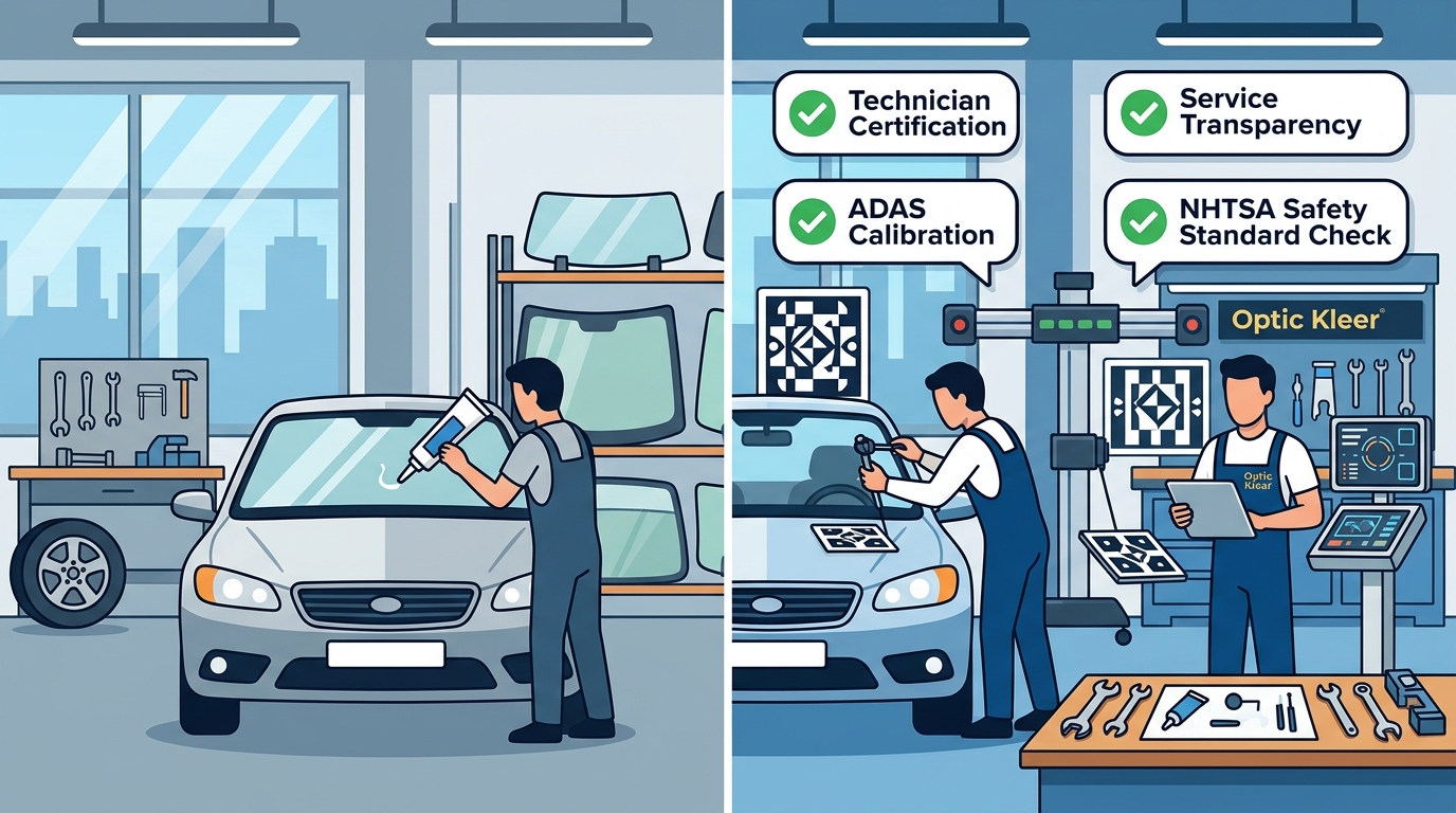 Comparing Auto Glass Repair: Quality, Service & ADAS Calibration
