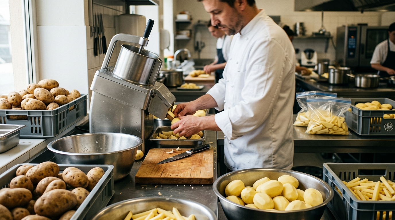 Save Time Peeling & Cutting Potatoes: Patatas Y Pies Solutions