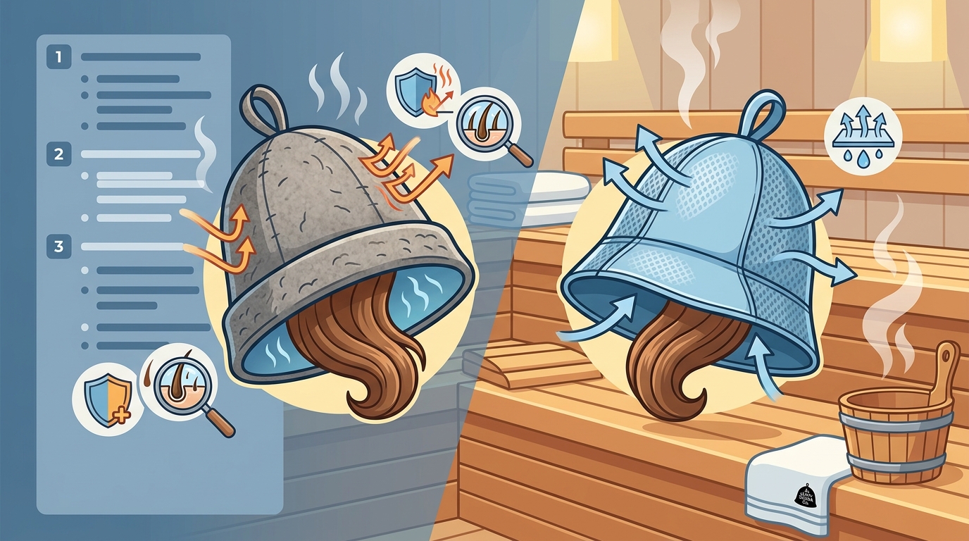 Best Sauna Hats for Hair Protection: Wool vs Mesh Guide