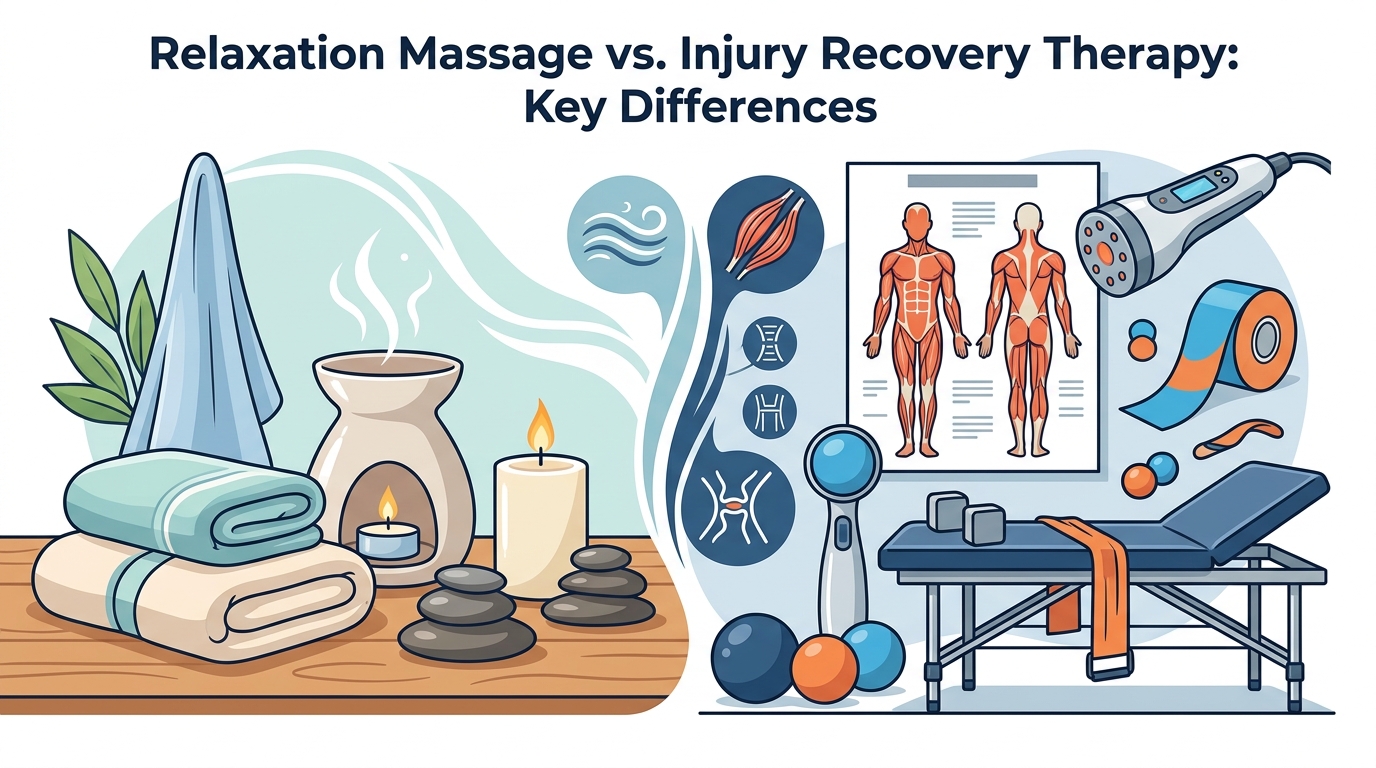 Relaxation Massage vs. Injury Recovery Therapy: Key Differences