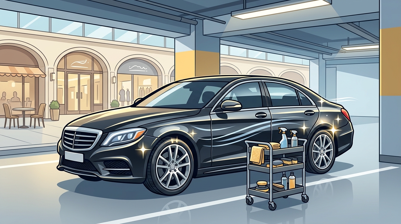 Can I Drop My Car Off for Detailing at a Mall?