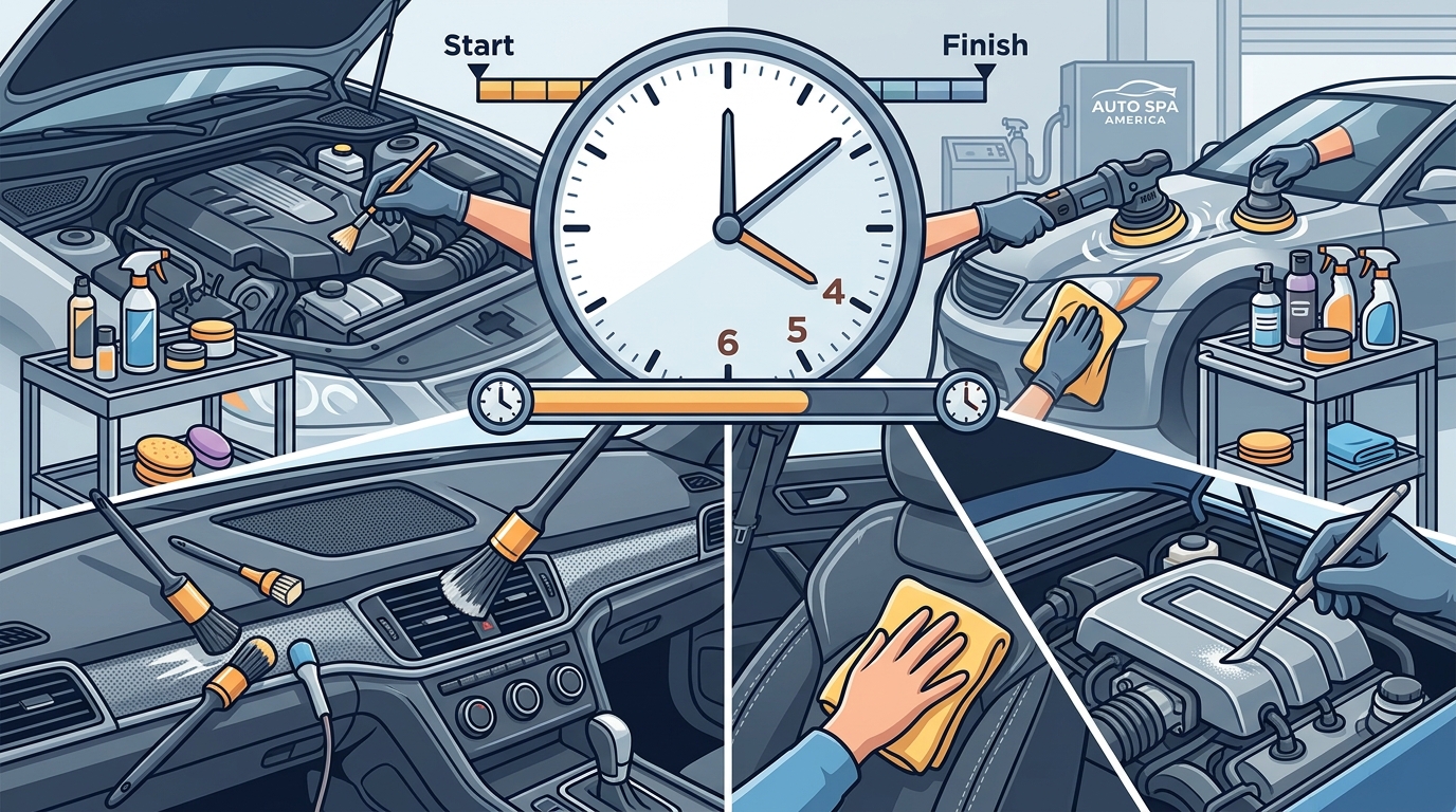 How Long Does a Full Car Detail Take? Auto Spa America Guide