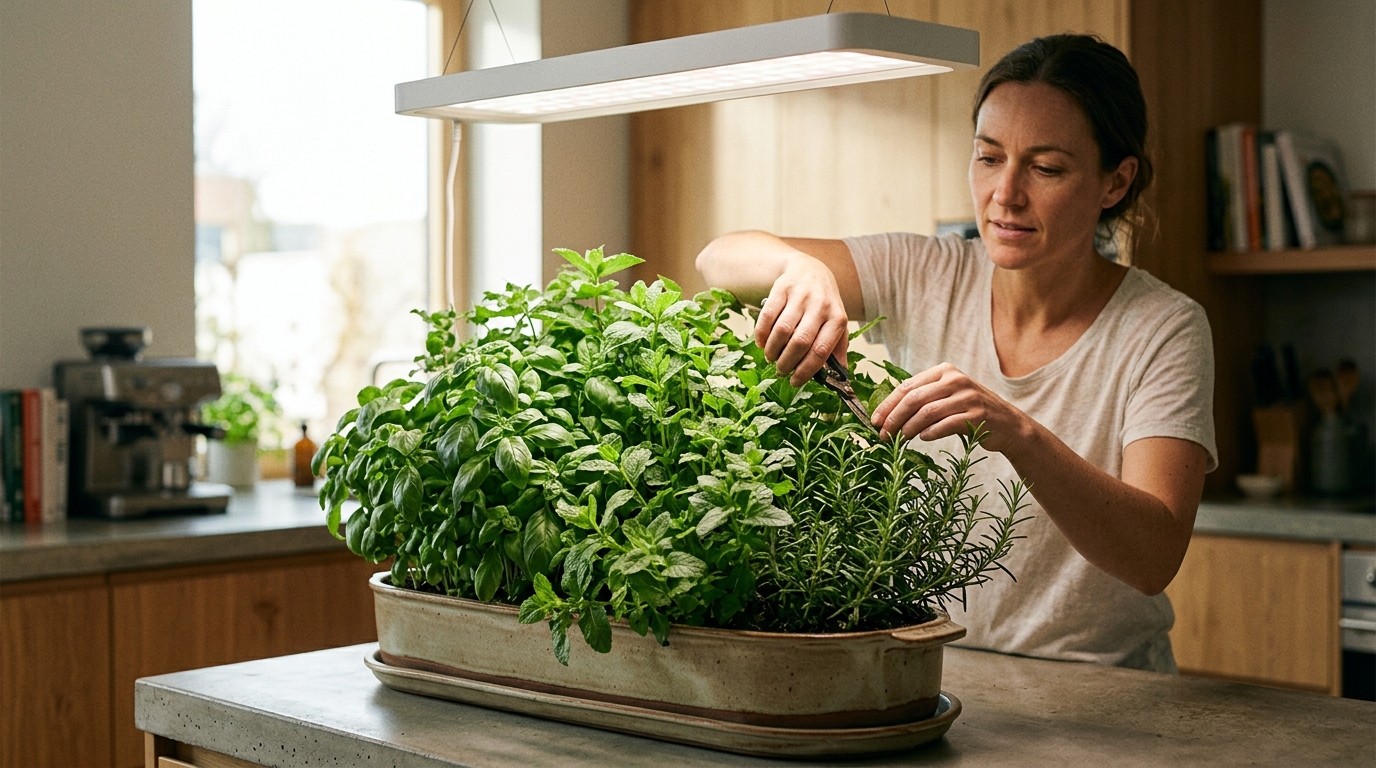 Best Grow Light for Herbs Indoors: Nano Liquid Technology