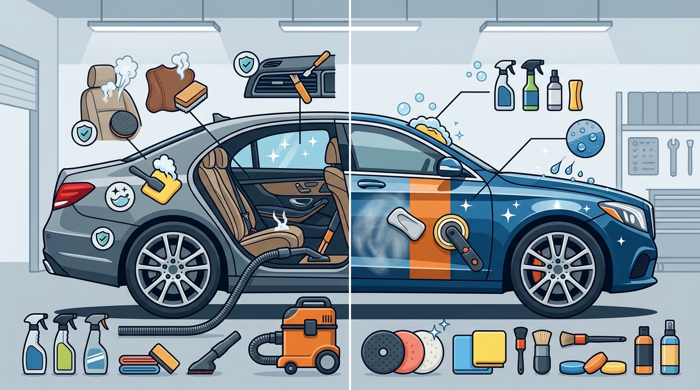 Professional Interior & Exterior Car Wash: What Is Included?